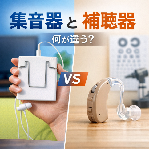 集音器と補聴器の違いとは？わかりやすく解説