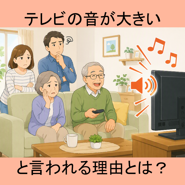 テレビの音が大きいと言われる理由｜集音器で解決